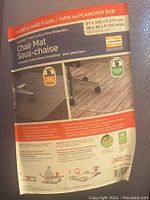 Image of the product packaging showing branding, dimensions, description, and installation instructions.