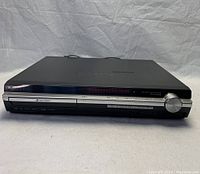 Front angled view of the Sony DAV-HDX466 home theatre system showing the overall body, front display panel and buttons.