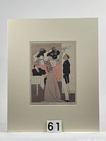 Full view of the lithograph mounted on acid-free mat board, showing the artwork centered in a 20"x16" display size.