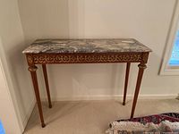 Front view of entire hall table