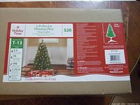 Box showing full product details and price tag