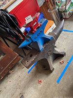 Side view of all three anvils stacked