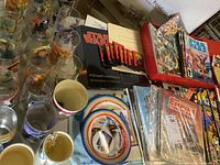Overview of all items laid out on table