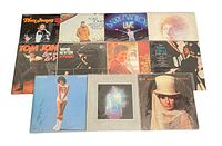 Photo of 11 vinyl LP albums laid out showing album covers including Tom Jones, Wayne Newton, Barry Manilow, Barbra Streisand and Diana Ross