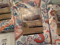 Colorful floral patterned double duvet cover packaging from Reza Collection