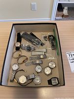 All watches and accessories in a box
