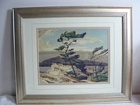 Full view of the framed reproduction print showing the artwork and frame