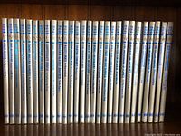 Photo showing full set of 26 hardcover Time Life books from The Civil War series aligned on a shelf, with titles visible on the spines.
