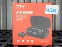 Front of the MPOW M30 Plus True Wireless Earbuds box showing product image and branding