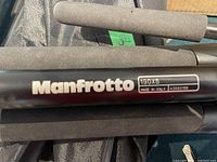 Manfrotto 190XB label on tripod leg