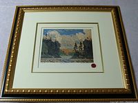 Full view of the framed print titled 'Black Spruce' showing overall piece and frame design.