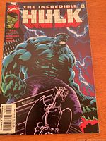 Front cover of The Incredible Hulk, Vol 1, Issue 28 comic book showing Hulk in a powerful pose with lightning behind.