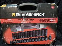 Closed cardboard box showing branding, product features, and number of pieces.