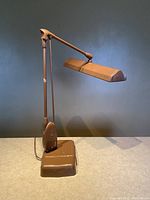 Full view of DAZOR floating fixture lamp showing height and base