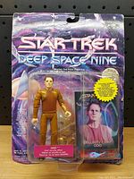 Front view of sealed Star Trek Deep Space Nine Odo action figure in original packaging.