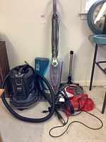 Overview of all vacuum units and attachments