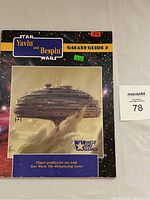 Front cover of Star Wars Yavin and Bespin Galaxy Guide 3 by West End Games, showing artwork of Bespin and title text, with price stickers and signs of wear.