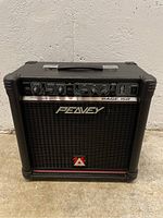 Front view of Peavey Rage 158 amplifier showing controls and branding