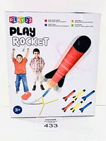 Front of the Play22 Play Rocket box showing the product image, children playing, and features.