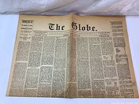 Front page of The Globe newspaper from July 1, 1867, showing the masthead and multiple news columns about Confederation Day in Canada.