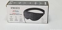 Front image of Homedics Hot & Cold Gel Eye Mask box, showing product image and branding.
