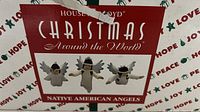 Original box for House of Lloyd Native American Christmas angels showing three painted angel figurines on front