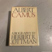 Front cover of the hardcover book 'Albert Camus: A Biography' by Herbert R. Lottman.
