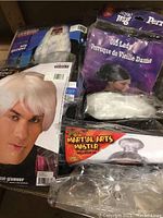 Box view showing Old Lady, Royal Wig packaging and Martial Arts Master beard set