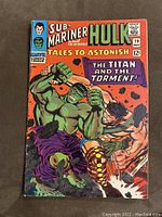 Front cover of the comic showing The Incredible Hulk fighting another character with the title and issue number visible.