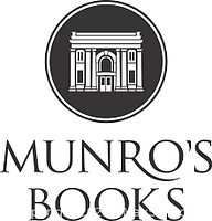 Image of Munro's Books logo showing a detailed, stylized building icon above the store name.