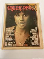 Front cover of the 1975 Rolling Stone magazine showing Linda Ronstadt.