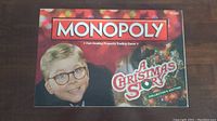 Photo of Monopoly game box with character from A Christmas Story on the cover.