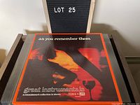 Three LP set box for Time Life 'As You Remember Them' Great Instrumentals Vol 2, with album art showing a silhouette and a wine glass in warm colors.