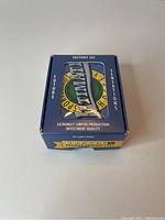 Front view of sealed blue SportsCards Ultimate Hockey set box labeled as factory set with 90 cards, featuring silver and green logo