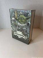 Sealed box set of William Shakespeare's Star Wars Trilogy with illustrated cover featuring Yoda, C-3PO, R2-D2 and others in Shakespearean attire.