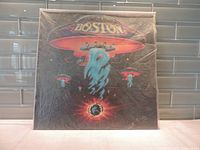 Front cover of Boston's debut LP showing spaceship and planet artwork
