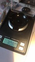 Digital scale displaying weight 3.08 carats for the Kyanite gemstone.