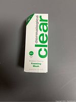 Photo of the unopened Dermalogica Clear Breakout Clearing Foaming Wash 177ml box showing the front with brand name, product line, and key features.