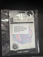 Photo of six unopened individual Soko Ready Bubble Sheet Masks with visible packaging details such as product code CVS71559 and origin Korea.