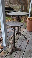 Overview of both side tables on deck