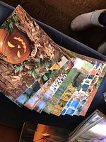 Stack of 10 magazines fanned showing autumn and Thanksgiving season-related cover art including pumpkin and foliage images.