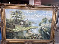 Front view of full painting and frame