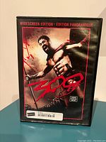 300 widescreen edition DVD case with warrior image on cover.