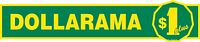 Green and yellow Dollarama logo with $1 plus symbol