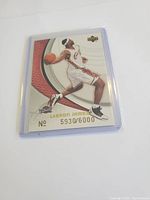 Front of the LeBron James numbered basketball card showing player in Cavaliers uniform with number 5930/6000 visible.
