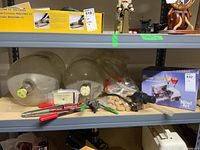 Photo shows two large glass carboys, hand corker, corks in plastic bag, tubing, hand pump, and boxed Buon Vino Mini Jet pump.