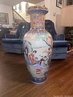 Full front view of vase in living room