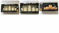 Boxed set of five Sharper Image LED candles in different heights with daily timer.