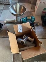 Rear view of assembled unit on tile floor