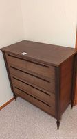 Front right angle view of full dresser